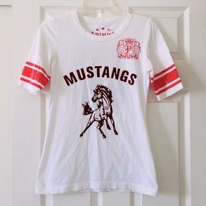 PINK Mustangs Softball Style Tee